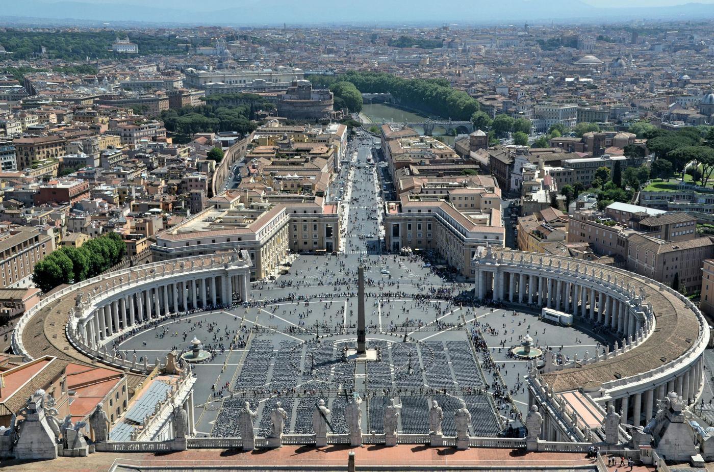Aerial view of St. Peter's Square, Vatican City